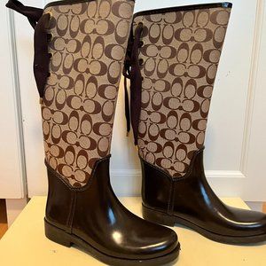 Coach Tristee Rain Boot Size 7